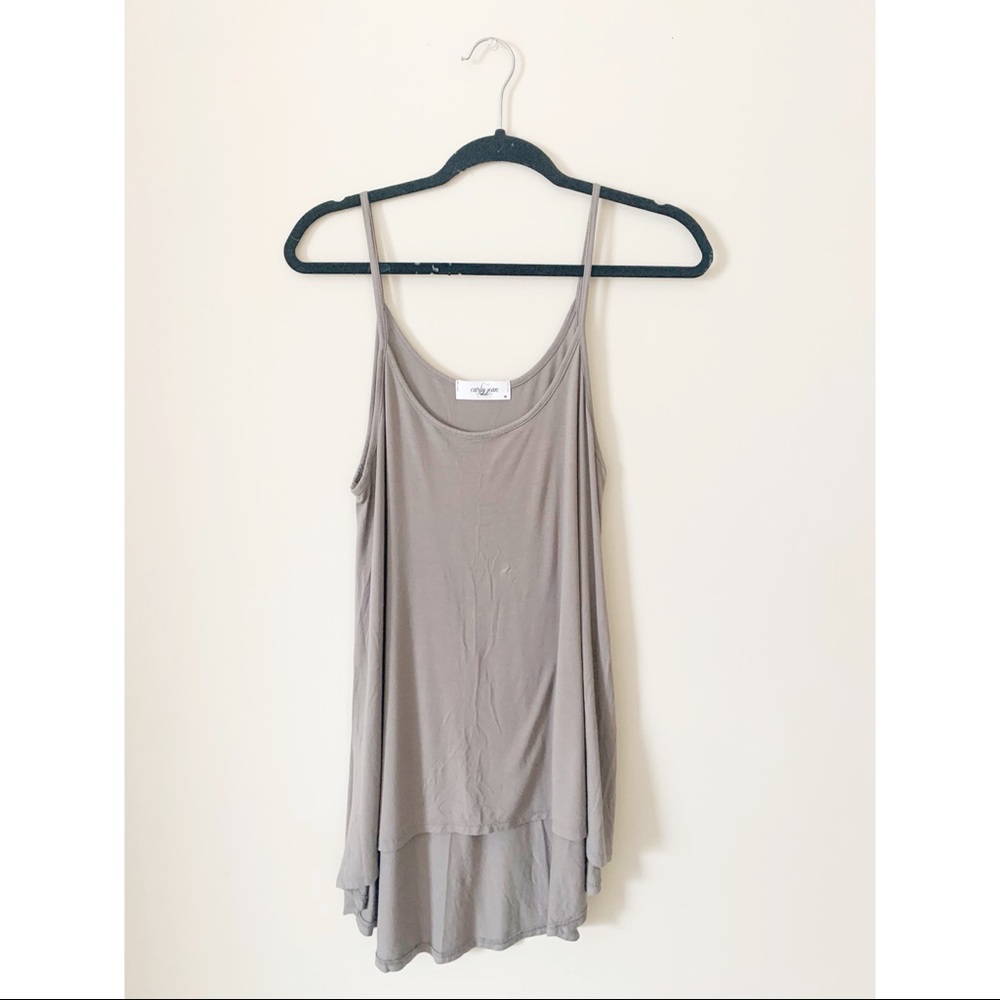 Carly Jean also Angeles Mocha Tunic Tank